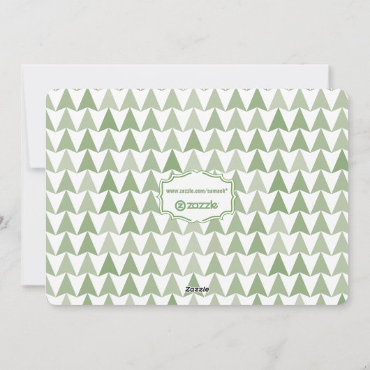 ナイトホ静かリーシャルボードタイポグラフィフォトカード シーズンカード (裏面)