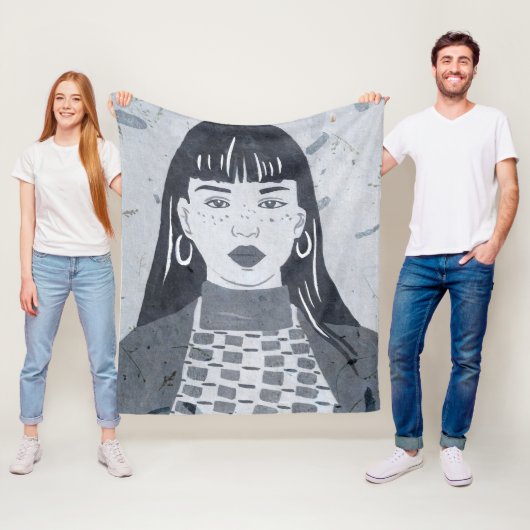 ナイトポートレート フリースブランケット (インサイチュ)