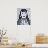 ナイトポートレート ポスター (キッチン)