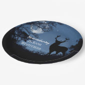 ナイトメモリアルラウンドでのバックシルエット ペーパープレート (アングル)