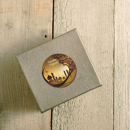 ナイトモスク背景ラマダンムバラク ラウンドシール