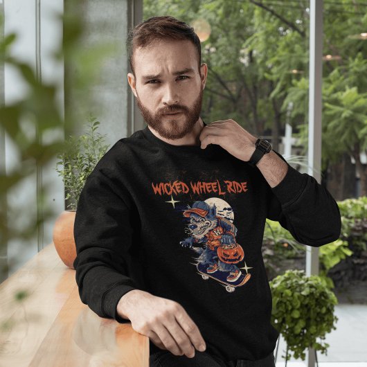 ナイトライダー用の邪悪なホイールライドスケートボードギア Tシャツ