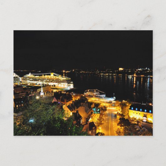 ナイトライツレヴィスケベックシティスカイラインハガキ ポストカード (正面)