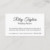 ナイトライトエレガントフローラと鍵 名刺 (裏面)