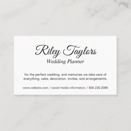 ナイトライトエレガントフローラと鍵 名刺 (裏面)