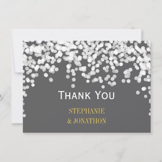 ナイトライトスターライトイエローグレーサンキュー サンキューカード (正面)