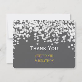 ナイトライトスターライトイエローグレーサンキュー サンキューカード