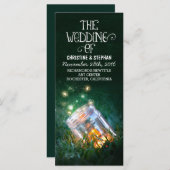 ナイトライトホタルがメイスンのジャー結婚式のプログラム プログラム (正面/裏面)