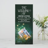 ナイトライトホタルがメイスンのジャー結婚式のプログラム プログラム (スタンド正面)