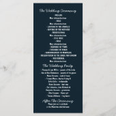 ナイトライトホタルがメイスンのジャー結婚式のプログラム プログラム (裏面)