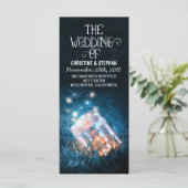 ナイトライトホタルがメイスンのジャー結婚式のプログラム プログラム (スタンド正面)