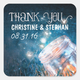 ナイトライトメイスンジャー結婚式用シール スクエアシール