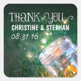 ナイトライトメイスンジャー結婚式用シール スクエアシール