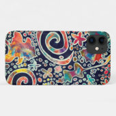 ナイトライトリフレクションオリジナル抽象芸術アートワーク Case-Mate iPhoneケース (裏面(横))
