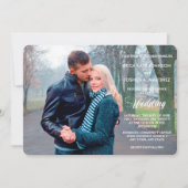 ナイトライト写真テンプレート結婚式招待状 招待状 (正面)