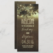 ナイトライト星空の木の結婚式のプログラム プログラム (正面/裏面)