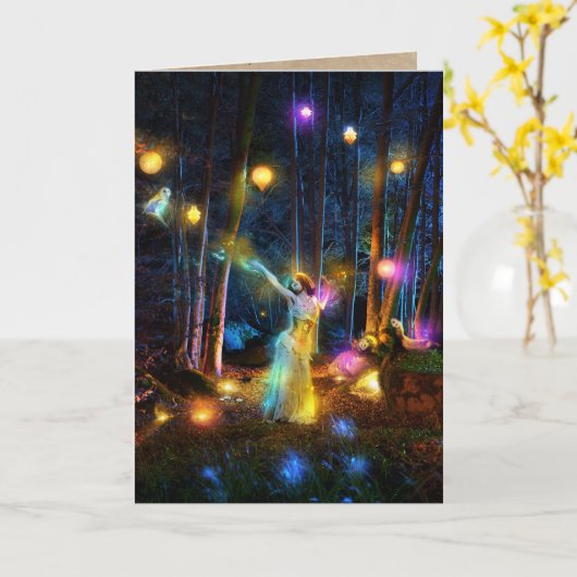 ナイトライト カード (黄色い花)