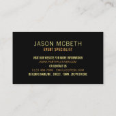 ナイトライト、パーティーイベントプランナー 名刺 (裏面)