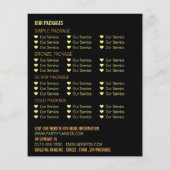 ナイトライト、パーティー広告イベントプランナー チラシ (裏面)