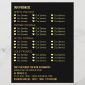 ナイトライト、パーティー広告イベントプランナー チラシ (裏面)