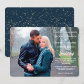 ナイトライト フォトテンプレート ウェディング招待状 招待状 (正面/裏面)