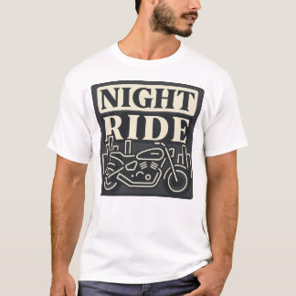 ナイトライド モーターサイクル アーバンバイカー グラフィックTシャツ Tシャツ
