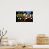 ナイトライフ海ドライブ，南ビーチ，マイアミ ポスター (キッチン)