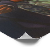 ナイトライフ絵画群集のPosを通じた女性歩く ポスター (角)