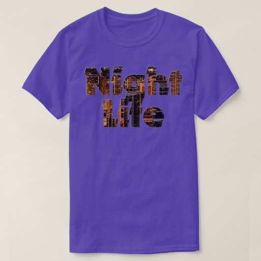 ナイトライフ Tシャツ (デザイン正面)