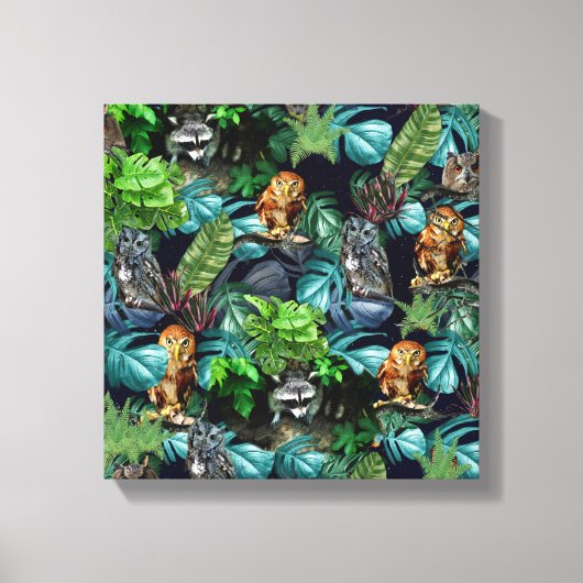 ナイトライブパーティーお祝いテーマ キャンバスプリント (正面)