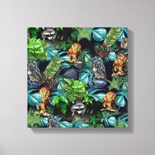 ナイトライブパーティーお祝いテーマ キャンバスプリント (正面)