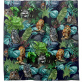 ナイトライブパーティーお祝いテーマ シャワーカーテン (正面)