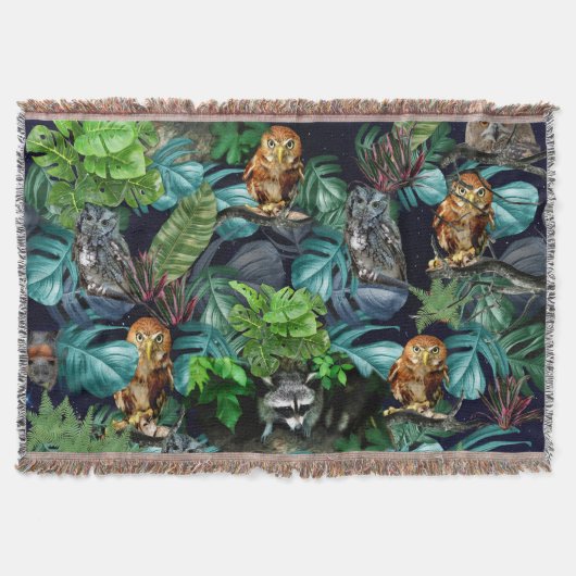 ナイトライブパーティーお祝いテーマ スローブランケット (正面)