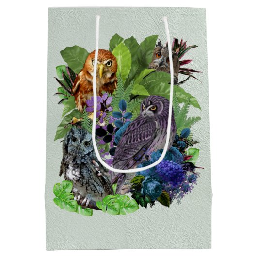 ナイトライブパーティーお祝いテーマ ミディアムペーパーバッグ (裏面)