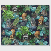 ナイトライブパーティーお祝いテーマ ラッピングペーパー (フラット)