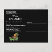 ナイトライブパーティーお祝い招待状はがき インビテーションポストカード (裏面)