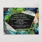 ナイトライブパーティーお祝い招待状はがき インビテーションポストカード (正面)