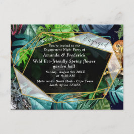 ナイトライブパーティーお祝い招待状はがき インビテーションポストカード