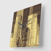 ナイトラインIII スクエア壁時計 (傾斜)