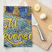 ナイトランナースターリーナイト キッチンタオル (四つ折り)