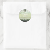 ナイトラ感謝していイズ結婚式用シール ラウンドシール (バッグ)