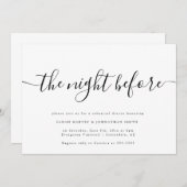 ナイトリハーサルモダンディナー招待状 招待状 (正面/裏面)