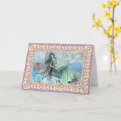 ナイトリリーフェアリー空白のグリーティングカード カード (黄色い花)