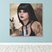 ナイトレイヴン キャンバスプリント (インサイチュ (ウッドフロア))