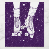 ナイトローラスケートで滑る ワインラベル (シングルラベル)