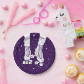 ナイトローラースケーター ペーパープレート (パーティー)