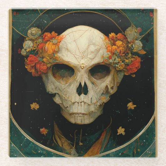 ナイトワーロックファンタジー ガラスコースター (正面)