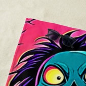 ナイト不気味ハロウィーンクリーチャーデザイン ビーチタオル (インサイチュ)