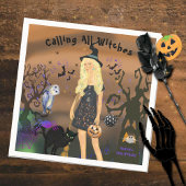 ナイト不気味ハローウィンパーティ誕生日 スタンダードカクテルナプキン