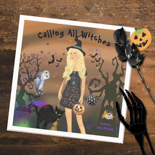 ナイト不気味ハローウィンパーティ誕生日 スタンダードカクテルナプキン